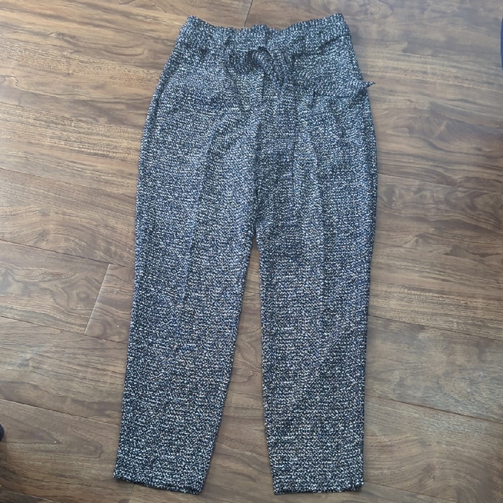 Express High Rise Ankle Paperbag Pant